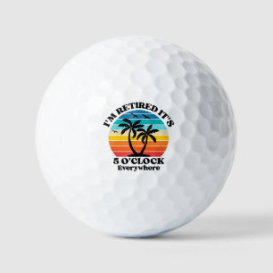 RETIREMENT FUNNY GOLF BALLS