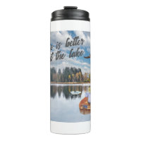 Retirement Gift Fishing at the Lake Watercolor
