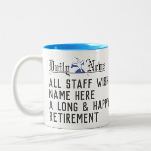 Retirement Gift for a Nurse Two-Tone Coffee Mug