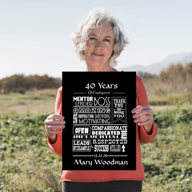 Retirement gift for Boss long service award mentor Poster (Creator Uploaded)