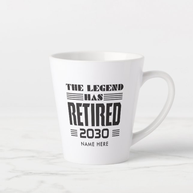 Retirement Gift for Coworker Custom Latte Mug (Right)