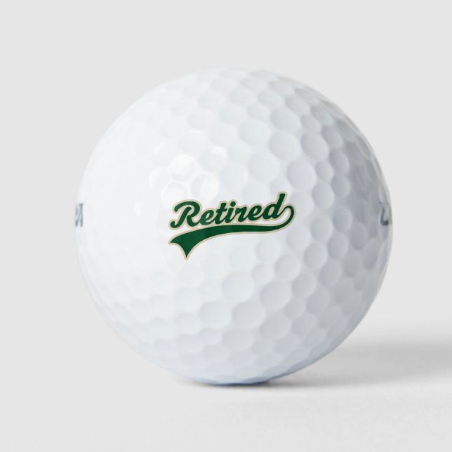 Retirement Gift Golf Balls (Front)