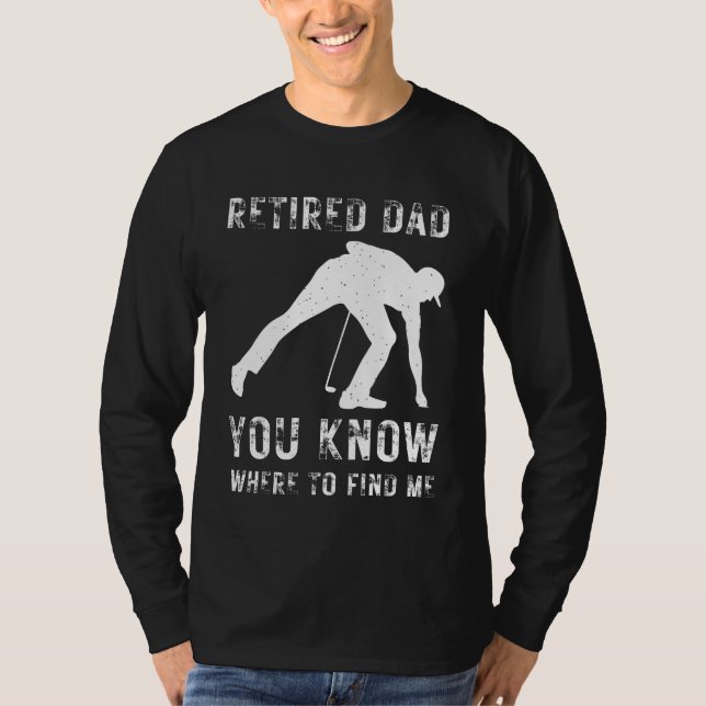 Retirement Gift | Officially Retired Shirt | Golf  (Front)