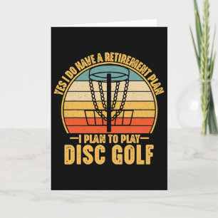 Retirement Gifts For Disc Golfers Funny Disc Golf Card