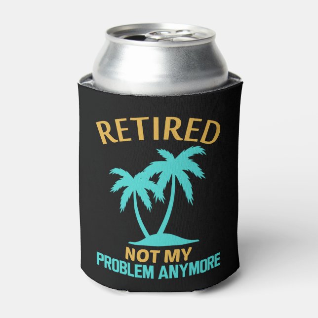 Retirement Gifts for Men or Women Can Cooler (Can Front)