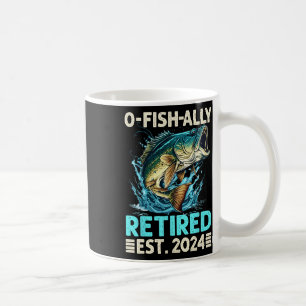 Retirement Gifts Funny Fishing O-fish-ally Retired Coffee Mug