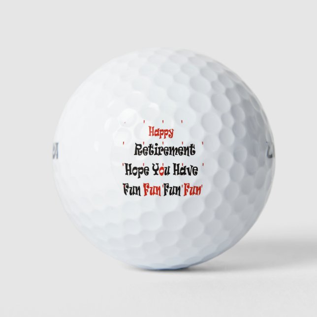 retirement golf balls (Front)