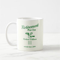 Retirement Golf Clubs Themed Par Tee