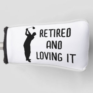 Retirement Golfer Birthday retired happy retiree Golf Head Cover