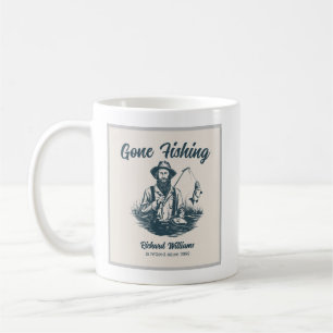 Retirement Gone Fishing Retired Fisherman Vintage Coffee Mug