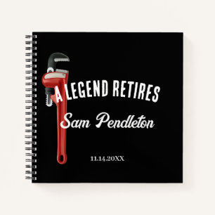 Retirement Guest Book For A Plumber