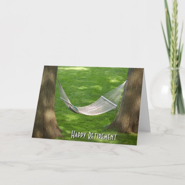 Retirement Hammock  Card (Front)