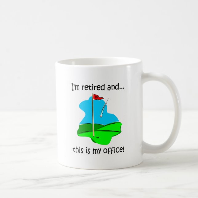 Retirement humour for golfers coffee mug (Right)
