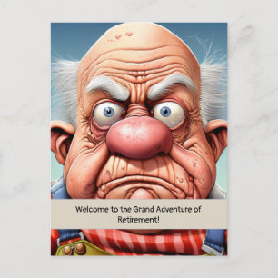 Retirement humour milestone Birthday Postcard