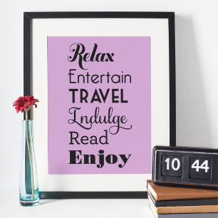 Retirement Inspiration Words   Black Typography Poster