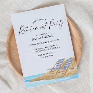 Retirement invite, Retirement Celebration, Invitation