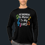 Retirement Is Music Colourful Musical Notes Gag Tri-Blend Shirt<br><div class="desc">Great gift for anyone you know who's retiring this year after years of hard work and if they're looking forward to enjoying life as a retiree</div>