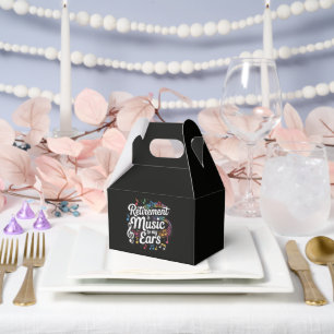 Retirement Is Music To My Ears Favour Box