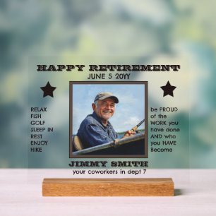 Retirement Keepsake Acrylic Sign