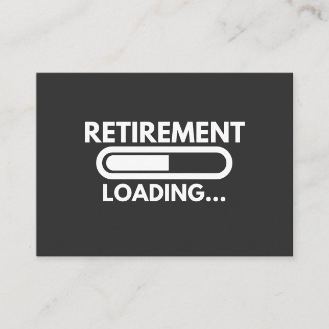 RETIREMENT LOADING BUSINESS CARD (Front)