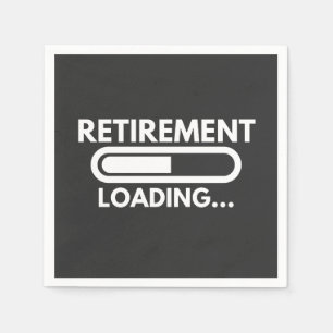 Retirement loading progress for all employees napkin