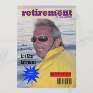 Retirement Magazine Cover Invitation