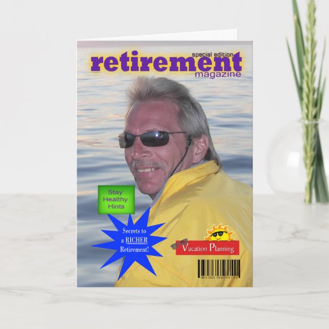 Retirement Magazine Photo Card (Front)