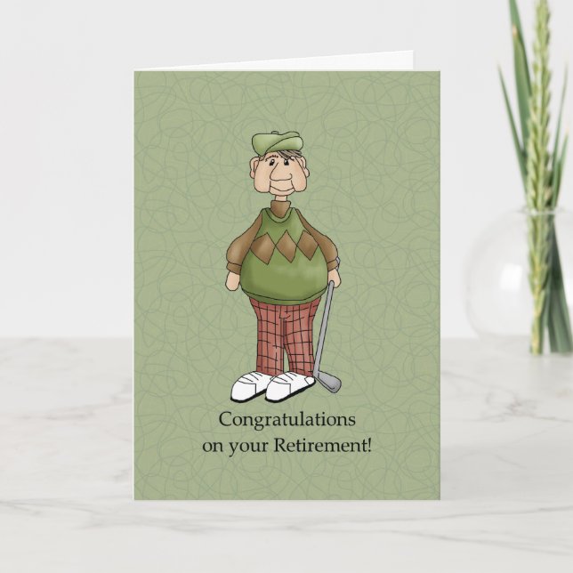 Retirement Male - Humour Card (Front)