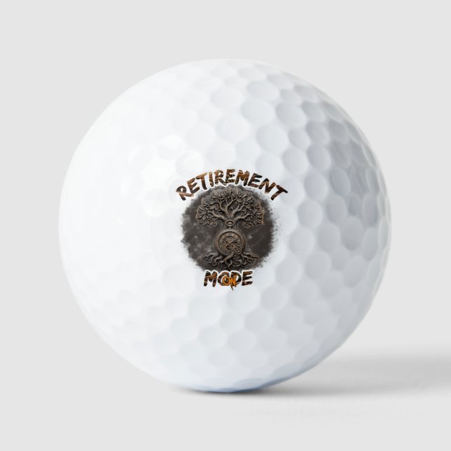 Retirement mood on  golf balls (Front)