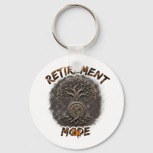 Retirement mood on key ring