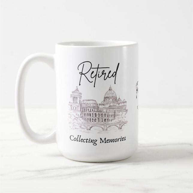 Retirement Mug Gift for Travelers (Left)
