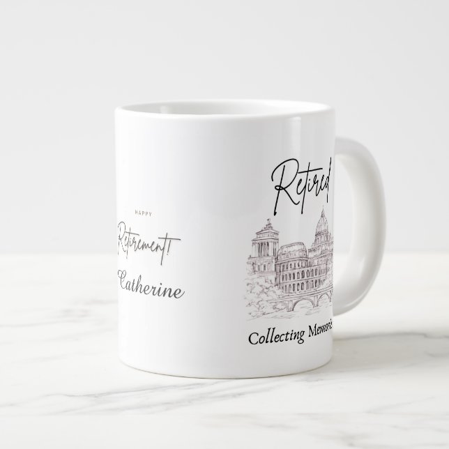 Retirement Mug Gift for Travelers (Front Right)
