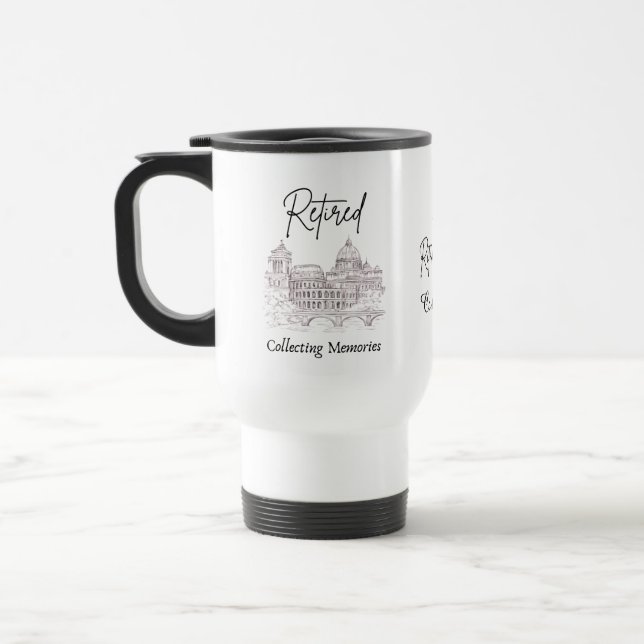 Retirement Mug Gift for Travelers (Left)