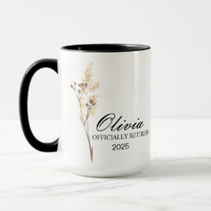 Retirement Mug, Personalised Happy Retirement Cup, Mug
