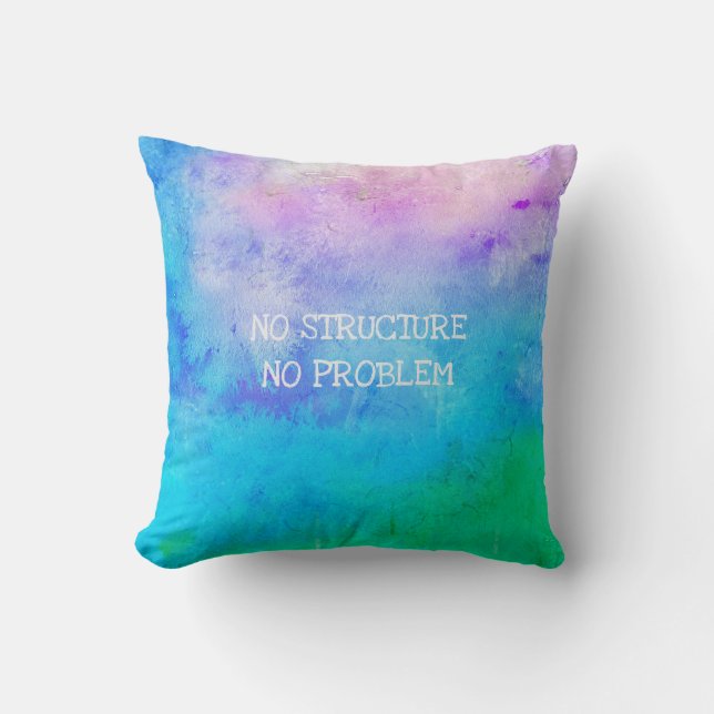 Retirement Name Date Funny No Structure No Problem Cushion (Front)