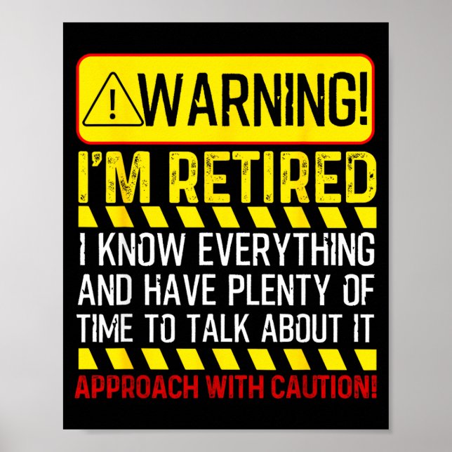 Retirement Novelty For Men Women Dad Grandpa Retir Poster (Front)
