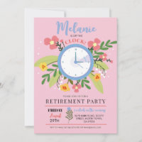 Retirement Off The Clock Women'sFloral Fun Party