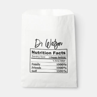 Retirement Party Coworker Boss Appreciation Golfer Favour Bags