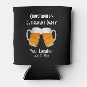 Retirement Party Favour Beer Cheers Can Cooler