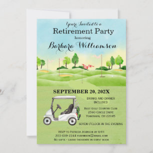 Retirement Party Golf Theme Invitation