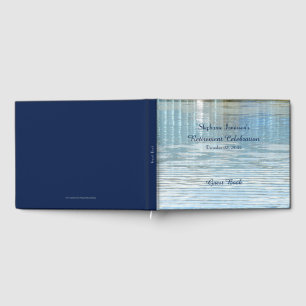 Retirement Party Guest Book Abstract Reflection
