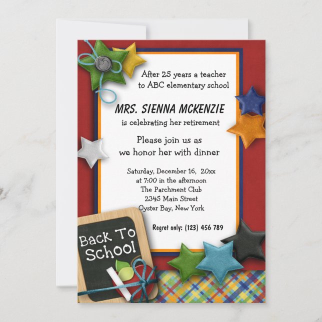 Retirement Party Invitation (Front)