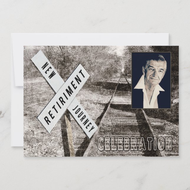 Retirement Party Invitation - New Journey-Railroad (Front)