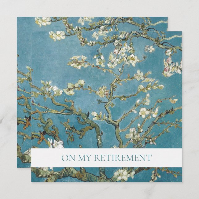 RETIREMENT PARTY INVITATION : Van Gogh (Front/Back)