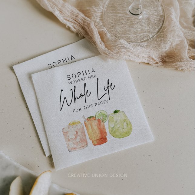 Retirement Party Napkins Party Decor (Creator Uploaded)