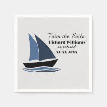 Retirement Party Nautical Sailing Theme Modern 