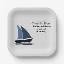 Retirement Party Nautical Sailing Theme Modern 