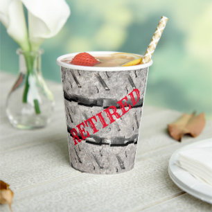 Retirement Party Paper Cups Customise It 
