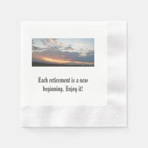 retirement party paper napkins