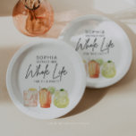 Retirement Party Paper Plates Party Decor<br><div class="desc">Celebrate the next chapter in style with this Modern Minimalist Cocktail Retirement Party Collection! Ideal for honouring anyone stepping into the exciting world of retirement, this design features a chic hand-script font paired with three vibrant watercolor cocktails. Whether you're throwing a retirement bash for a teacher, lawyer, doctor, artist, secretary,...</div>
